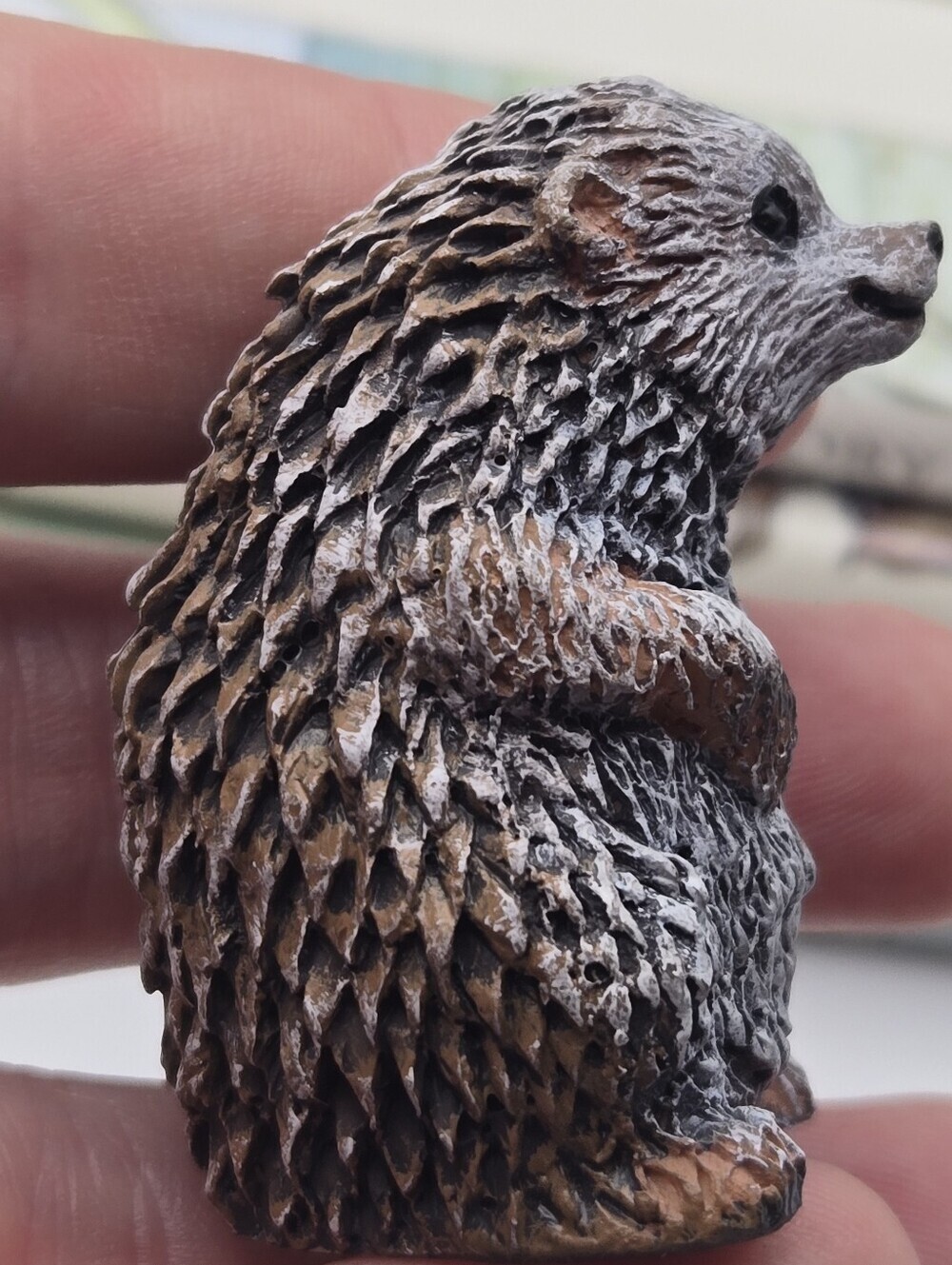 Vintage Young's Resin Hedgehog Lot Of 2 Miniature - Picture 10 of 11